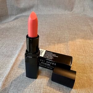 *read* Soft Coral 7 Bobbi Brown Rich Lip Color lipstick - swatched sanitized